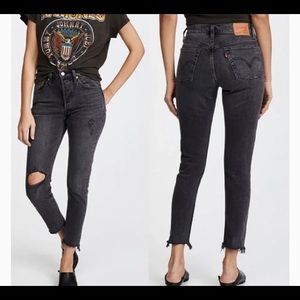 REVOLVE Levi’s 501 Skinny Jean in Well Worn Black
